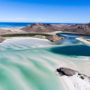 Aerial view of Playa Balandra